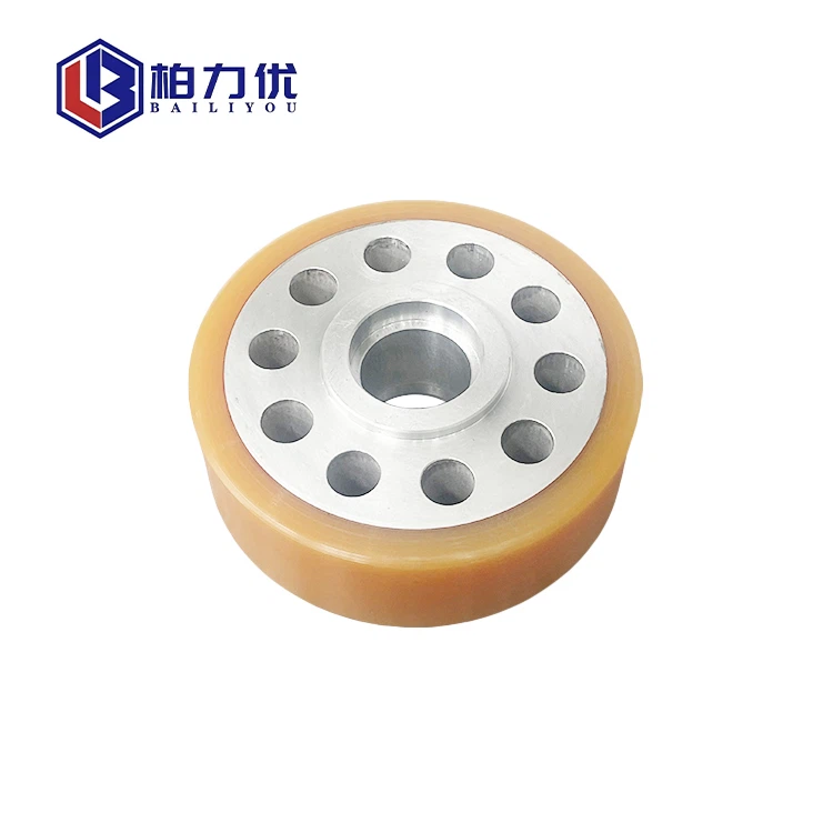 Gummitrinse stivt hjul